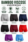 Bamboo Viscose Mens 3D Pouch Breathable Underwear - Pack of 5