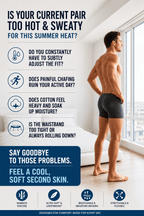 Anti-Chafe Bamboo Viscose Cool Boxer Briefs for Men - Pack of 5