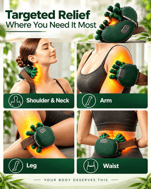 UC ZONE™ 4D Bionic Neck & Shoulder Massager – Deep Tissue Heat Therapy for Instant Pain Relief