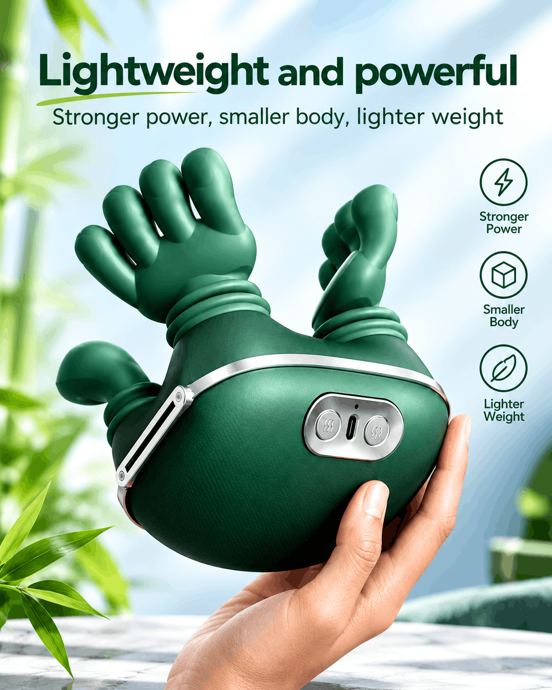 UC ZONE™ 4D Bionic Neck & Shoulder Massager – Deep Tissue Heat Therapy for Instant Pain Relief
